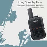 Radtel RT12 Rechargeable Walkie Talkies for Adults Long Range Handheld FRS Two Way Radio 16CH Handsfree VOX for Camping Hiking
