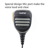 radtel Platinum Series Rainproof Heavy Duty Shoulder Speaker Mic Compatible RT-470X RT-470 RT-490 RT-890 RT-830 RT-900 RT-493 RT-4D RT-860 RT-4D TYT Kenwood radios