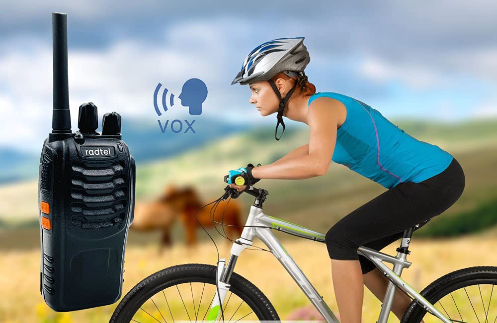 walkie talkie fahrradhelm Radtel RT88 Wiederaufladbares FRS-Walkie-Talkie mit großer Reichweite, lizenzfreies Handfunkgerät, 16 Kanäle, Freisprecheinrichtung, USB-Aufladung, LED-Taschenlampe mit Ohrhörer – Xiamen Radtel Electronics Co.,Ltd