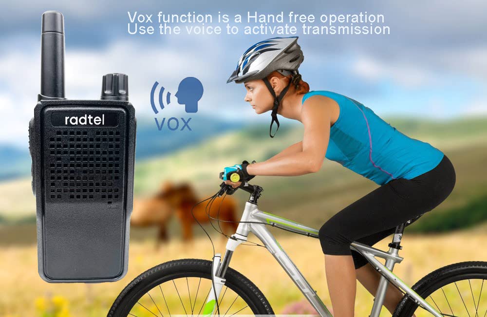 Radtel RT-518 Wiederaufladbare Walkie-Talkies für Erwachsene, Handfunkgerät mit großer Reichweite, FRS-Zweiwegeradio, 22 Kanäle, Freisprecheinrichtung, VOX, für Camping und Wandern (4er-Pack) – Xiamen Radtel Electronics Co.,Ltd