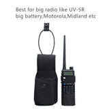 Universal Radio Case Two Way Radio Holder Pouch Walkie Talkies Nylon Holster Accessories Compatible with Motorola MT500, MT1000, MTS2000 Kenwood ICOM and Bigger Models (2 Pack)