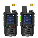 Radtel P6 Rapid Radios Unlimited Range, 5000 Miles Above Walkie Talkie Nationwide Handheld PoC for Adults Rechargeable PTT, Long Distance Walkie-talkies with Lights (2Pcs with SIM)