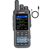 Radtel RT-6D DMR Radio 500K Contacts Dual Band Walkie Talkie  Dual Time Slot Two Way Radio Tier 1+2 Ham Radio 1024 Channels