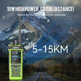 Radtel RT-950 PRO Green (27Mhz TX/RX) 10W Walkie Talkie AM/FM/USB/LSB/CW Receive GPS/APRS Wireless Bluetooth Phone Programming NOAA Two Way Radio