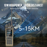 Radtel RT-950 PRO Brown Version (27Mhz TX/RX) 10W Walkie Talkie AM/FM/USB/LSB/CW Receive GPS/APRS Wireless Bluetooth Phone Programming NOAA Two Way Radio