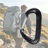 Walkie‑talkie carabiner clip mount