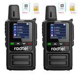 Radtel P360 GPS and Dispatch Map POC Radios Unlimited Range, 5000 Miles Above Walkie Talkie Nationwide Handheld PoC for Adults Rechargeable PTT, Long Distance Walkie-talkies with Lights(2 Pack)