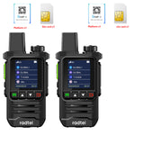 Radtel P6 Rapid Radios Unlimited Range, 5000 Miles Above Walkie Talkie Nationwide Handheld PoC for Adults Rechargeable PTT, Long Distance Walkie-talkies with Lights(2 Pack)