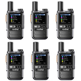 Radtel P8 Rapid POC Radios Unlimited Range, 5000 Miles Above Walkie Talkie Nationwide Handheld PoC for Adults Rechargeable PTT, Long Distance Walkie-talkies with Lights（6 Pack）