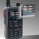 Radtel RT-580 (None GPS/None Bluetooth) Two Way Radio 199CH Air Band Walkie Talkie Tri-Standby USB-C Police Scanner Aviation Band/3800mAh Battery