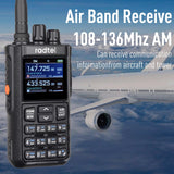 Radtel RT-900 8W Multi-Band Ham Radio Walkie Talkie, 256CH VHF/UHF Two-Way Radio, Air Band, NOAA, Marine & River for Outdoor, Emergency, Aviation Communication (None-Bluetooth Version)