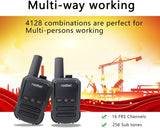 8 x Radtel RT12 Akumulatorowe Walkie Talkie dla Dorosłych Ręczne Radio Dwukierunkowe FRS o Dużym Zasięgu 16-kanałowy Zestaw Głośnomówiący VOX do Biwakowania Pieszego 