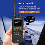 Radtel RT-69 GPS 10W 6 Bands Two Way Radio, 999 Channels Air Band Reception Walkie Talkie, Long Range Handheld Radio Cross-Band Reception,SOS VOX,Aviation Band,3000mAh Battery.