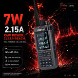 Radtel RT-1000Pro 27-30Mhz TX/RX (AM & FM Mod) + 108-136Mhz TX/RX (AM)+ UHF/VHF(FM), UHF 7W/VHF 8W Two Way Radio, LW/MW/SW RX at AM/FM/USB/LSB with GPS/APRS/Spectrum