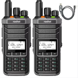 2pcs Radtel RT-860 Multi Band Ham Radio HF UHF VHF Dual Band with AM USB LSB CW CB LW MW SW SSB Reception, 1024 Channels