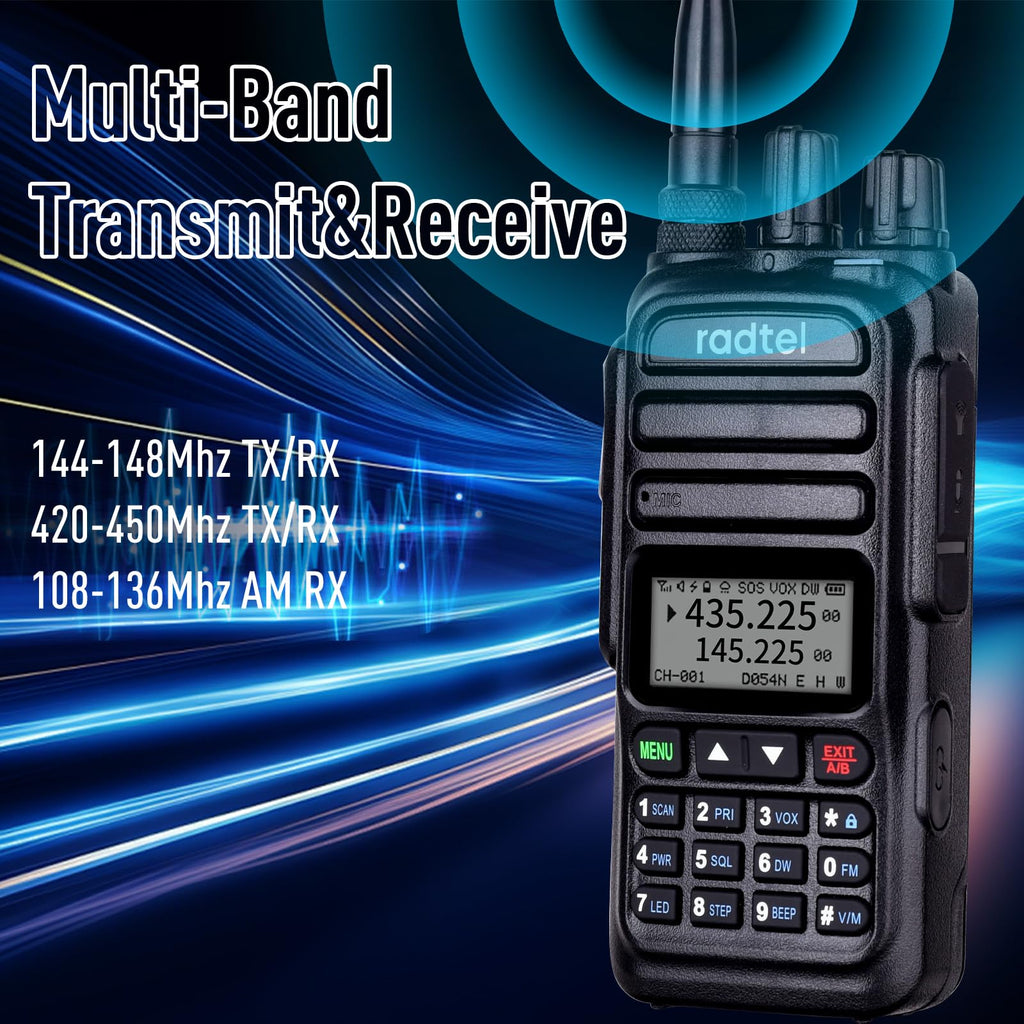 Radtel RT-830 144-148Mhz/420-450Mhz Dual Band Ham Radio, NOAA Weather ...