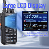 Radtel RT-900 8W Multi-Band Ham Radio Walkie Talkie, 256CH VHF/UHF Two-Way Radio, Air Band, NOAA, Marine & River for Outdoor, Emergency, Aviation Communication (None-Bluetooth Version)