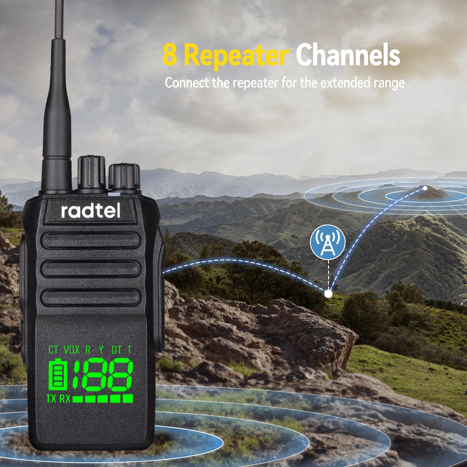 Radtel RT-493 IP67 Waterproof Ham Radio Handheld 10W Radtel RT-493 IP67 Waterproof Ham Radio Handheld 10W