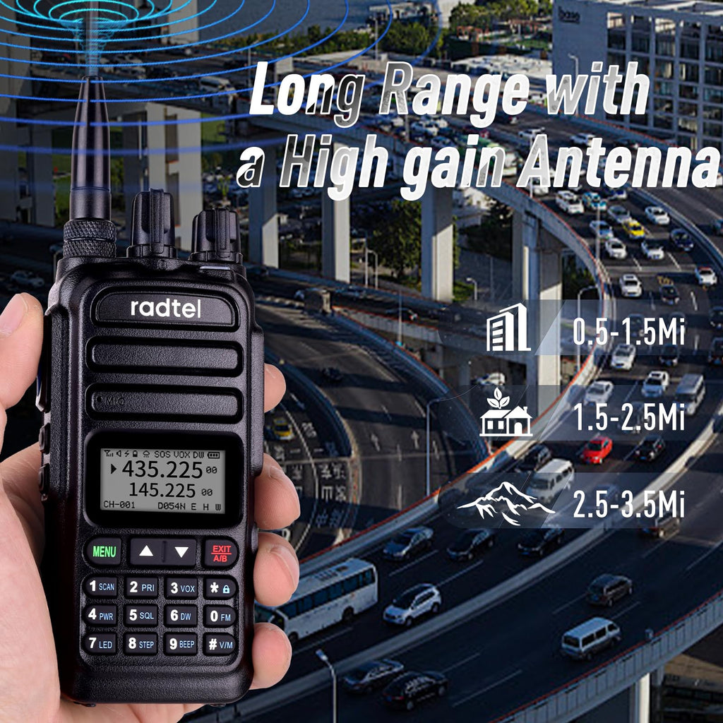 Radtel RT-830 144–148 MHz/420–450 MHz Dualband-Amateurfunkgerät, NOAA ...