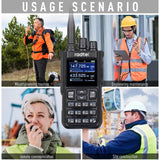 Radtel RT-900 8W Multi-Band Ham Radio Walkie Talkie, 256CH VHF/UHF Two-Way Radio, Air Band, NOAA, Marine & River for Outdoor, Emergency, Aviation Communication (None-Bluetooth Version)