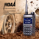 Radtel RT-890 Ham Radio 999 Channels Full Band Long Range Handheld Walkie Talkie AM Air Band Radio NOAA 108-520Mhz Scanning Receiver HT Transceiver Type C Battery Copy Frequency for Hiking