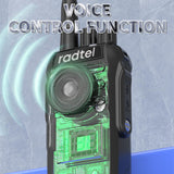 Radtel RT-493 IP67 Waterproof GMRS Radio Handheld 10W Long Range Two Way Radio for Adults, GMRS Repeater Capable, with GMRS Radio 400-420 Scanning & Receiving, Type-C Charging, Built-in Display