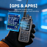 Radtel RT-1000Pro 27-30Mhz TX/RX (AM & FM Mod) + 108-136Mhz TX/RX (AM)+ UHF/VHF(FM), UHF 7W/VHF 8W Two Way Radio, LW/MW/SW RX at AM/FM/USB/LSB with GPS/APRS/Spectrum