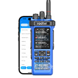 (Pre-order) Radtel RT-950 PRO Blue (27Mhz TX/RX) 10W Walkie Talkie AM/FM/USB/LSB/CW Receive GPS/APRS Wireless Bluetooth Phone Programming NOAA Two Way Radio