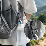 Walkie‑talkie carabiner clip mount