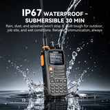 Radtel RT-S10 Dual Band 10W Handheld 2 Way Radio with Air Band Receive Automatic Satellite Tracking Build In Bluetooth NOISE REDUCTION