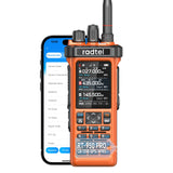 (Pre-order) Radtel RT-950 PRO Orange (27Mhz TX/RX) 10W Walkie Talkie AM/FM/USB/LSB/CW Receive GPS/APRS Wireless Bluetooth Phone Programming NOAA Two Way Radio（副本）