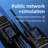 Radtel P80 POC Handheld Radio 5W Dual Mode Intercom SIM Card 4G Global Network Nationwide Coverage for Simulation & Public Netw