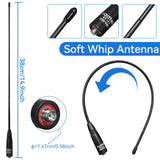 Radtel RT-771 38cm/14.96 Inch Dual Band Antenna 136-174/400-470MHz for Radtel RT-4D RT-900 RT-470X BAOFENG UV-5R/UV-13/UV-17