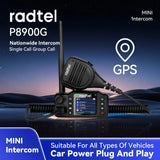 Radtel P8900G POC Car Radios Unlimited Range 5000 Miles Long Distance  GPS Mini  intercom Mobile Radio Global 4G with SIM card