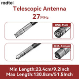 Radtel RTA-27 CB Antenna 27MHz High Gain Telescopic  SMA Female BNC for Radtel RT-860 RT-880 RT-880G UV-K5 Iradio UV-88 UV-98 Plus Radio