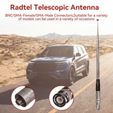 Radtel RTA-27 CB Antenna 27MHz High Gain Telescopic  SMA Female BNC for Radtel RT-860 RT-880 RT-880G UV-K5 Iradio UV-88 UV-98 Plus Radio