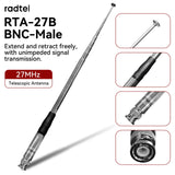 Radtel RTA-27 CB Antenna 27MHz High Gain Telescopic  SMA Female BNC for Radtel RT-860 RT-880 RT-880G UV-K5 Iradio UV-88 UV-98 Plus Radio