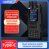 Radtel P80 POC Handheld Radio 5W Dual Mode Intercom SIM Card 4G Global Network Nationwide Coverage for Simulation & Public Netw