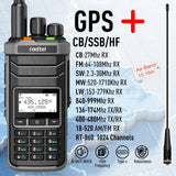 Radtel RT-860G Multi Band Ham Radio GPS HF UHF VHF Dual Band with AM USB LSB CW CB LW MW SW SSB Reception,1024 Channels, 2000mAh
