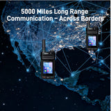 Radtel P88 Android POC Walkie Talkie Dual SIM Card Slot Long Range 5000 Miles Bluetooth NFC WiFi Fingerprint Unlock GPS Feature