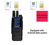 Radtel P80 POC Handheld Radio 5W Dual Mode Intercom SIM Card 4G Global Network Nationwide Coverage for Simulation & Public Netw