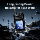 Radtel P88 Android POC Walkie Talkie Dual SIM Card Slot Long Range 5000 Miles Bluetooth NFC WiFi Fingerprint Unlock GPS Feature