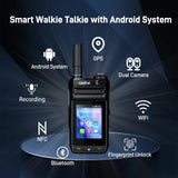 Radtel P88 Android POC Walkie Talkie Dual SIM Card Slot Long Range 5000 Miles Bluetooth NFC WiFi Fingerprint Unlock GPS Feature