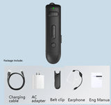 Radtel RT2 Hang-on Ear Mini Walkie Talkie 16CH Light weight Two Way Radio with Earpiece Dual PTT for Gift Kids Business