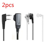 2pcs Air Acoustic Tube Earpiece Earphone Headset for Two Way Radios Radtel RT-470 RT-490 RT-470x RT-470L RT-10 RT12 RT-830 RT-850 RT-890 RT-495 RT-630