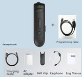Radtel RT2 Hang-on Ear Mini Walkie Talkie 16CH Light weight Two Way Radio with Earpiece Dual PTT for Gift Kids Business