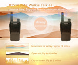 4 pcs Walkie Talkie Radtel RT518 22CH Two Way Radio PMR  FRS Radio Comunicador Long Range Walkie-Talkie for Camping Business