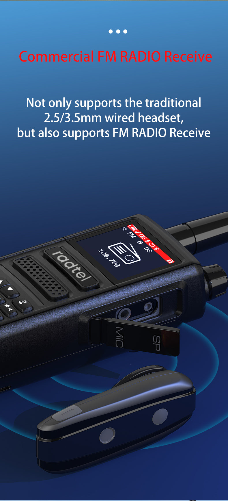 Radtel RT-470X Walkie-Talkie Multibandes - 256 Canaux, Radio Bidirectionnelle Radtel RT-470X Walkie-Talkie Multibandes - 256 Canaux, Radio Bidirectionnelle