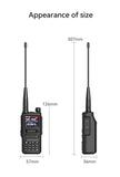 Radtel RT-470 6 Bands Amateur Ham Two Way Radio Station 256CH 10W Air Band Walkie Talkie NOAA LCD Color Police Scanner Aviation