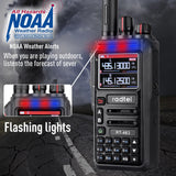 Radtel RT-463 8w Multi Band Ham Radio Amateur 2 Way Radio 199CH Rechargeable Walkie Talkie AM Air Aviation Band 3500mAh Type-c